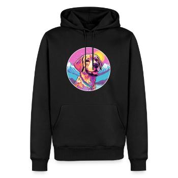 Braque Saint Germain Hunderasse Cartoon Kawaii Wate - Männer Premium Bio Hoodie - Schwarz - Vorne - Nico (187cm)
