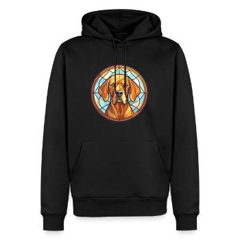 Tosa Hunderasse Buntes Aquarell - Männer Premium Bio Hoodie - Schwarz - Vorne - Nico (187cm)