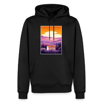 Provence Frankreich Vintage Reiseposter WPA Souvenir - Männer Premium Bio Hoodie - Schwarz - Vorne - Nico (187cm)