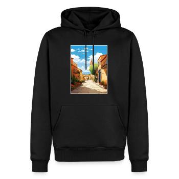 Tarragona Spanien Vintage Reiseposter WPA Souvenir - Männer Premium Bio Hoodie - Schwarz - Vorne - Nico (187cm)