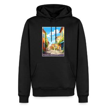 Aix En Provence Frankreich Vintage Reiseplakat WPA - Männer Premium Bio Hoodie - Schwarz - Vorne - Nico (187cm)