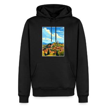 Aix En Provence Frankreich Vintage Reiseplakat WPA - Männer Premium Bio Hoodie - Schwarz - Vorne - Nico (187cm)