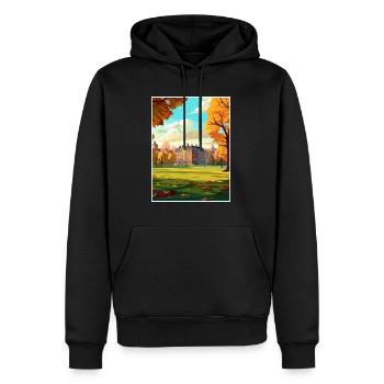 Hyde Park London England Vintage Reiseposter WPA - Männer Premium Bio Hoodie - Schwarz - Vorne - Nico (187cm)