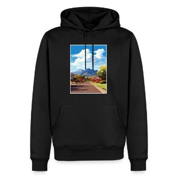 Springdale Utah affiches Vintage voyage affiche WPA - Sweat à capuche Premium bio Homme - noir - Devant - Nico (187cm)