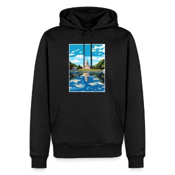 Ulysses S Grant Memorial Vintage Travel Poster WPA - Sweat à capuche Premium bio Homme - noir - Devant - Nico (187cm)