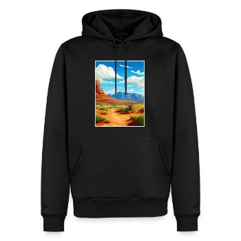 Guadalupe Mountains Nationalpark Reiseplakat - Männer Premium Bio Hoodie - Schwarz - Vorne - Nico (187cm)