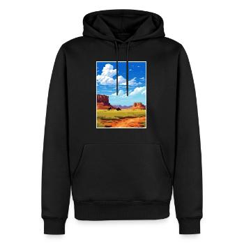Torrey Utah affiches Vintage voyage affiche Souvenir - Sweat à capuche Premium bio Homme - noir - Devant - Nico (187cm)