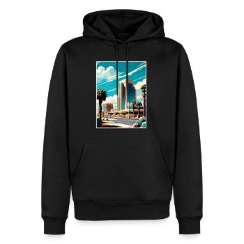 Scottsdale Arizona Vintage Reiseposter Souvenir - Männer Premium Bio Hoodie - Schwarz - Vorne - Nico (187cm)