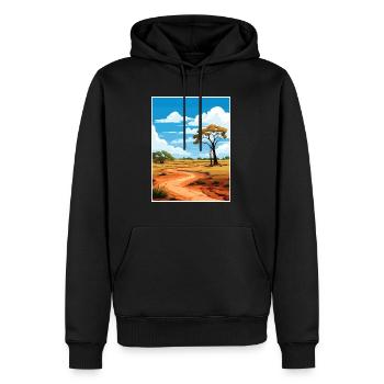 Das Kimberley Australia Vintage Reiseposter WPA - Männer Premium Bio Hoodie - Schwarz - Vorne - Nico (187cm)