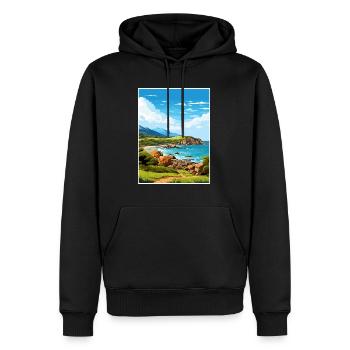 Wilsons Promontory National Park Reiseplakat - Männer Premium Bio Hoodie - Schwarz - Vorne - Nico (187cm)