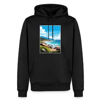 Wilsons Promontory National Park Reiseplakat - Männer Premium Bio Hoodie - Schwarz - Vorne - Nico (187cm)