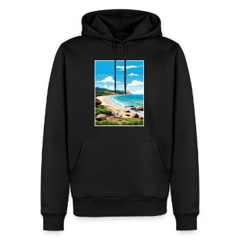 Wilsons Promontory National Park Reiseplakat - Männer Premium Bio Hoodie - Schwarz - Vorne - Nico (187cm)