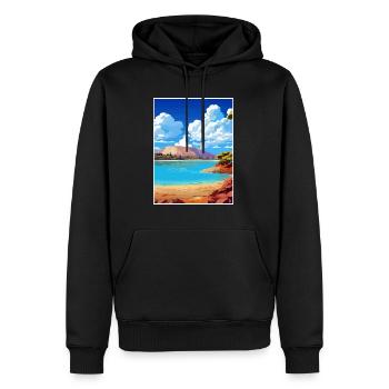 Waiotapu Thermal Wonderland Deko Neuseeland - Männer Premium Bio Hoodie - Schwarz - Vorne - Nico (187cm)