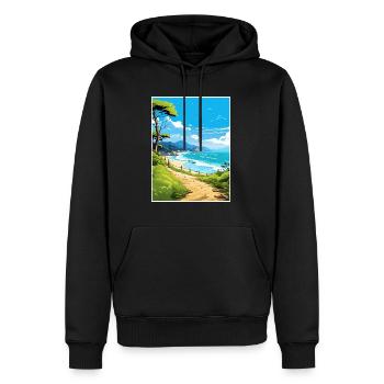 Abel Tasman Coastal Track Neuseeland Souvenir - Männer Premium Bio Hoodie - Schwarz - Vorne - Nico (187cm)