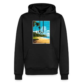Gandoca Manzanillo Wildlife Refuge Costa Rica - Men’s Premium Organic Hoodie - black - Front - Nico (187cm)