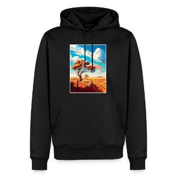 Outback Au Australie Vintage voyage affiche WPA Art - Sweat à capuche Premium bio Homme - noir - Devant - Nico (187cm)