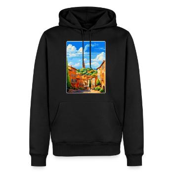 Aix En Provence Frankreich Vintage Reiseposter WPA - Männer Premium Bio Hoodie - Schwarz - Vorne - Nico (187cm)