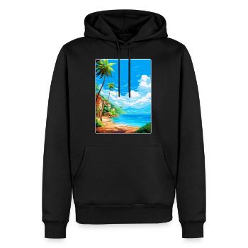 Palau Italien Vintage Reiseposter WPA Kunst Souvenir - Männer Premium Bio Hoodie - Schwarz - Vorne - Nico (187cm)