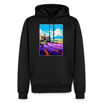 Provence Frankreich Vintage Reiseplakat Souvenir WPA - Männer Premium Bio Hoodie - Schwarz - Vorne - Nico (187cm)