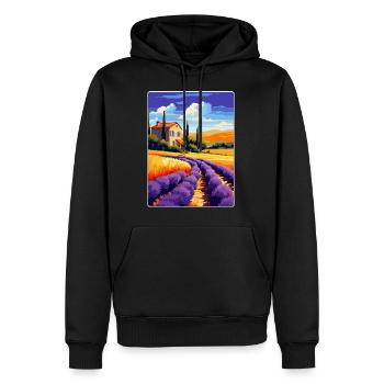 Provence Frankreich Vintage Reiseplakat Souvenir WPA - Männer Premium Bio Hoodie - Schwarz - Vorne - Nico (187cm)