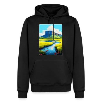 Ben Bulben Irland UK Vintage Reiseposter WPA - Männer Premium Bio Hoodie - Schwarz - Vorne - Nico (187cm)