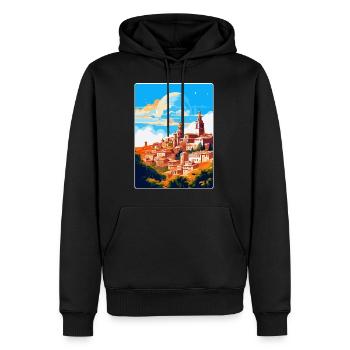 Toledo Spanien Vintage Reiseposter WPA Souvenir - Männer Premium Bio Hoodie - Schwarz - Vorne - Nico (187cm)