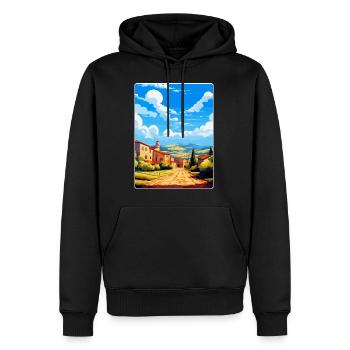 Extremadura Spanien Vintage Reiseplakat Souvenir - Männer Premium Bio Hoodie - Schwarz - Vorne - Nico (187cm)