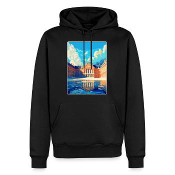 Versailles Frankreich Vintage Reiseplakat Souvenir - Männer Premium Bio Hoodie - Schwarz - Vorne - Nico (187cm)