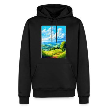 Haut-Palatinat Allemagne Affiche de voyage vintage WPA - Sweat à capuche Premium bio Homme - noir - Devant - Nico (187cm)
