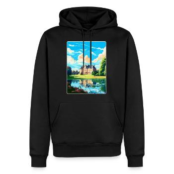 Fontainebleau Frankreich Vintage Reiseposter WPA Art - Männer Premium Bio Hoodie - Schwarz - Vorne - Nico (187cm)