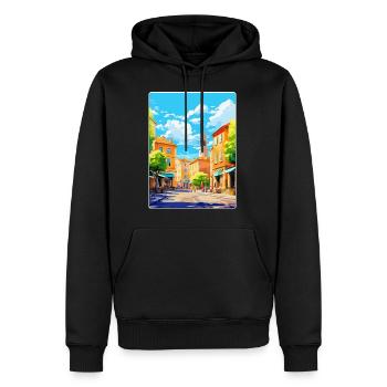 Aix En Provence Frankreich Vintage Reiseposter WPA - Männer Premium Bio Hoodie - Schwarz - Vorne - Nico (187cm)