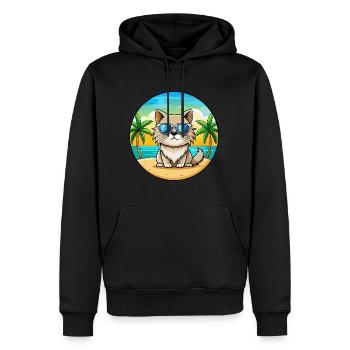 Lunettes de soleil Colorpoint Persian Cat Breed Cartoon - Sweat à capuche Premium bio Homme - noir - Devant - Nico (187cm)