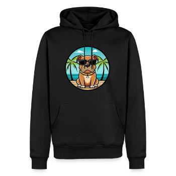Boerboel Chien Race Dessin Animé Lunettes De Soleil Plage - Sweat à capuche Premium bio Homme - noir - Devant - Nico (187cm)
