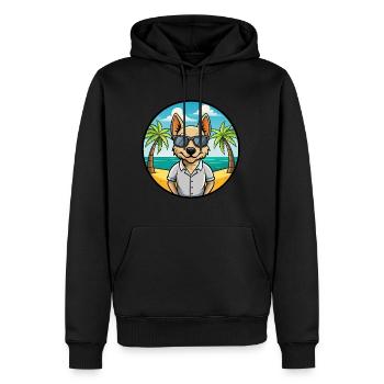 Braque Saint Germain Hunderasse Cartoon Sonnenbrille - Männer Premium Bio Hoodie - Schwarz - Vorne - Nico (187cm)