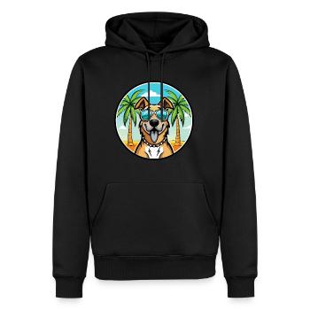 Lunettes de soleil de race de chien de berger d’Anatolie - Sweat à capuche Premium bio Homme - noir - Devant - Nico (187cm)