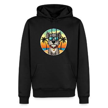 Bouvier Des Flandres Hunderasse Cartoon Sonnenbrille - Männer Premium Bio Hoodie - Schwarz - Vorne - Nico (187cm)