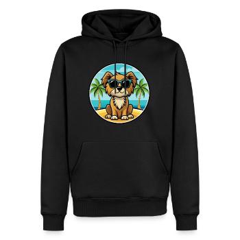 Englische Spielzeug Spaniel Hund Rasse Cartoon Sonnenbrille - Männer Premium Bio Hoodie - Schwarz - Vorne - Nico (187cm)