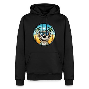 Stabyhoun Chien Race Dessin Animé Lunettes de Soleil Plage - Sweat à capuche Premium bio Homme - noir - Devant - Nico (187cm)