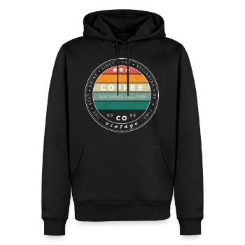 LOVE COFFEE - White - Männer Premium Bio Hoodie - Schwarz - Vorne - Nico (187cm)