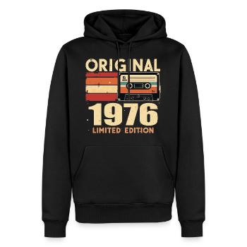 Geburtstag 1976 - Legendär Seit 1976 Geschenk 1976 - Männer Premium Bio Hoodie - Schwarz - Vorne - Nico (187cm)
