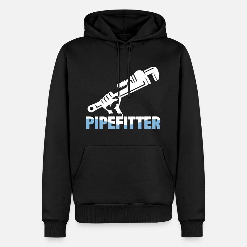 Tuyauteur - Sweat à capuche Premium bio Homme - noir