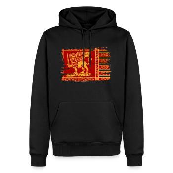 Venedig Geflügelter Löwe Flagge Italien Flagge Frieden - Männer Premium Bio Hoodie - Schwarz - Vorne - Nico (187cm)