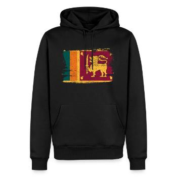 Sri Lanka Flagge Flagge Frieden Vintage - Männer Premium Bio Hoodie - Schwarz - Vorne - Nico (187cm)
