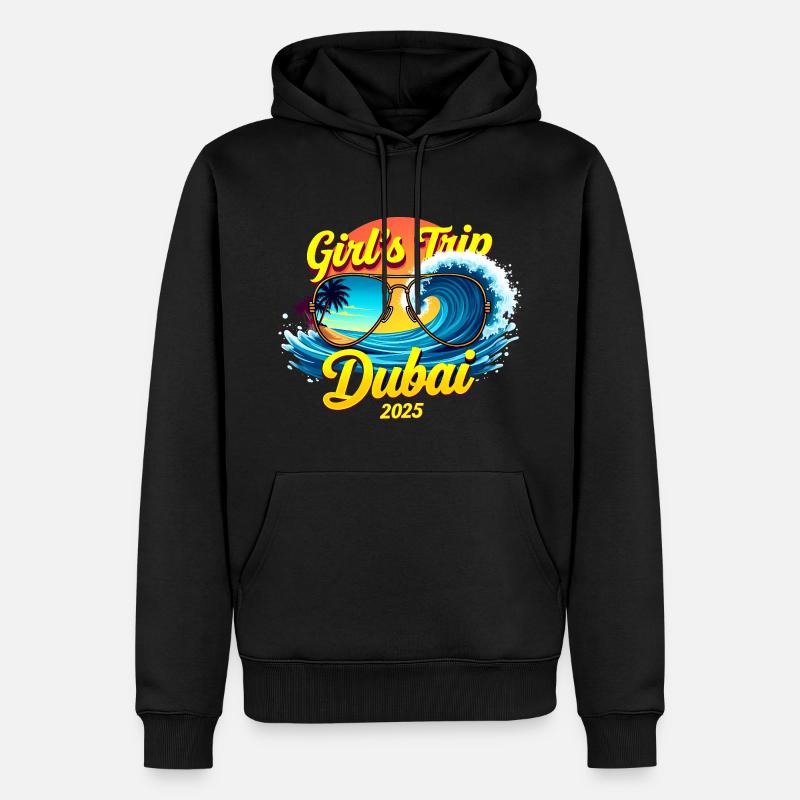 Week-end d’anniversaire Dubaï 2025 - Sweat à capuche Premium bio Homme - noir