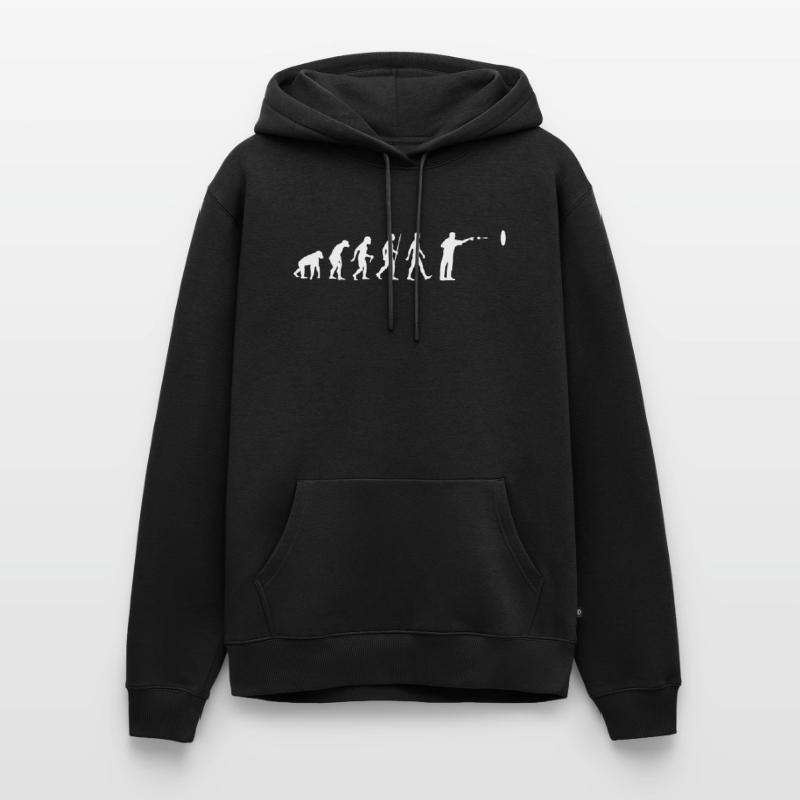 Darts Evolution Darten Dartsspieler Männer Premium Bio Hoodie