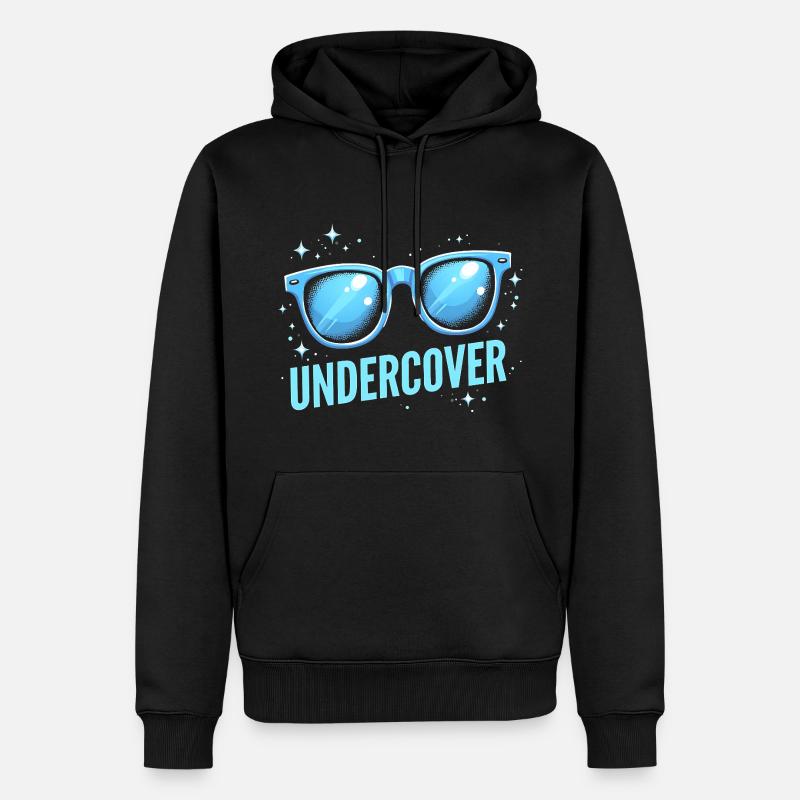 Déguisement Undercover - Sunglasses Fun - Sweat à capuche Premium bio Homme - noir