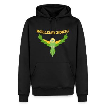 Wellensittich - Must-Have für Vogel-Fans mit Humor - Männer Premium Bio Hoodie - Schwarz - Vorne - Nico (187cm)