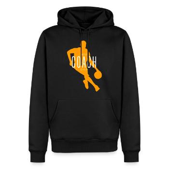 Meilleure idée cadeau de mentor sportif d’entraîneur de basketball - Sweat à capuche Premium bio Homme - noir - Devant - Nico (187cm)