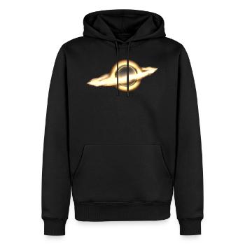 Black Hole, Infinity, Outer Space, Science Fiction - Sweat à capuche Premium bio Homme - noir - Devant - Nico (187cm)