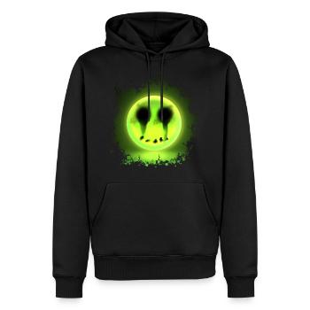 Glowmoji - Sweat à capuche Premium bio Homme - noir - Devant - Nico (187cm)